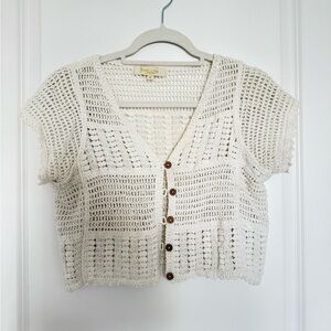Rebellion Crochet Button-Up Top